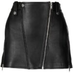 Lambskin Women Short Skirt