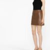Lambskin Women Short Skirt