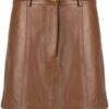 Lambskin Women Short Skirt