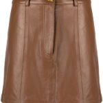 Lambskin Women Short Skirt