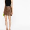 Lambskin Women Short Skirt