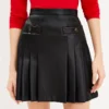Lambskin Women Short Skirt