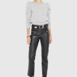 Women Leather Short Trouser