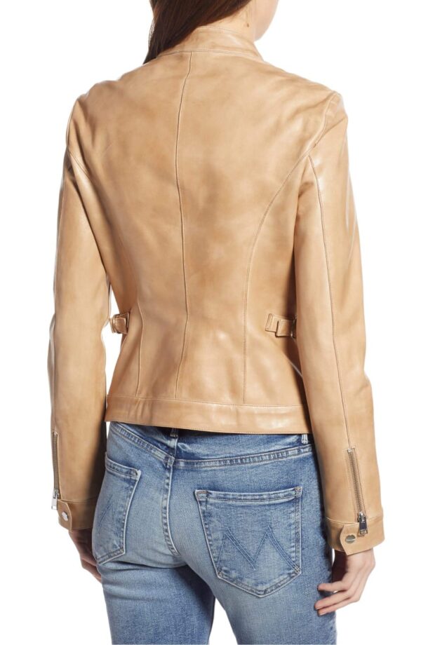 Women's Slim fit leather jacket