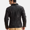 Mens Black Short Leather Jacket