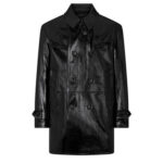 Black Lambskin Men’s Coat