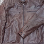 Tomilor Men's Crunch Biker Leather Jacket