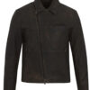 Men's Black Leather Biker Jacket