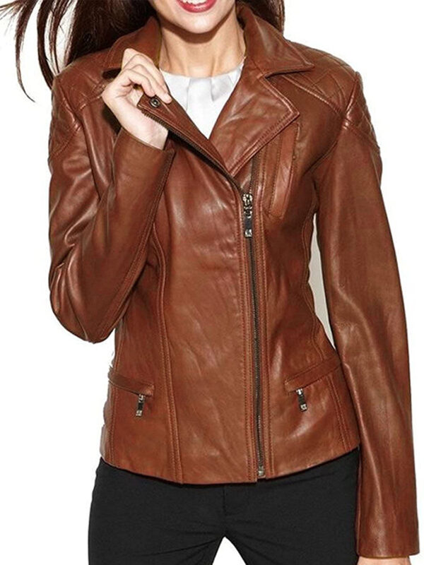 Women's Brown Leather Jacket