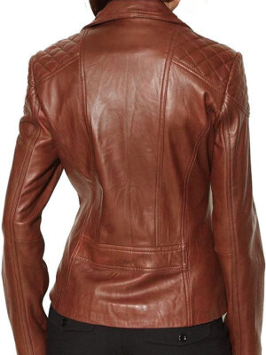 Women's Brown Leather Jacket