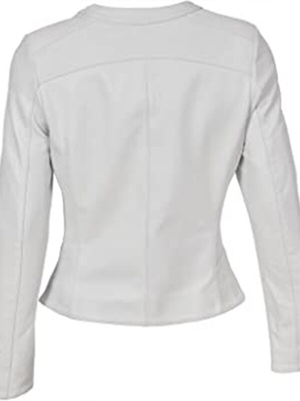 White Lambskin Short Jacket