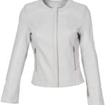 White Lambskin Short Jacket