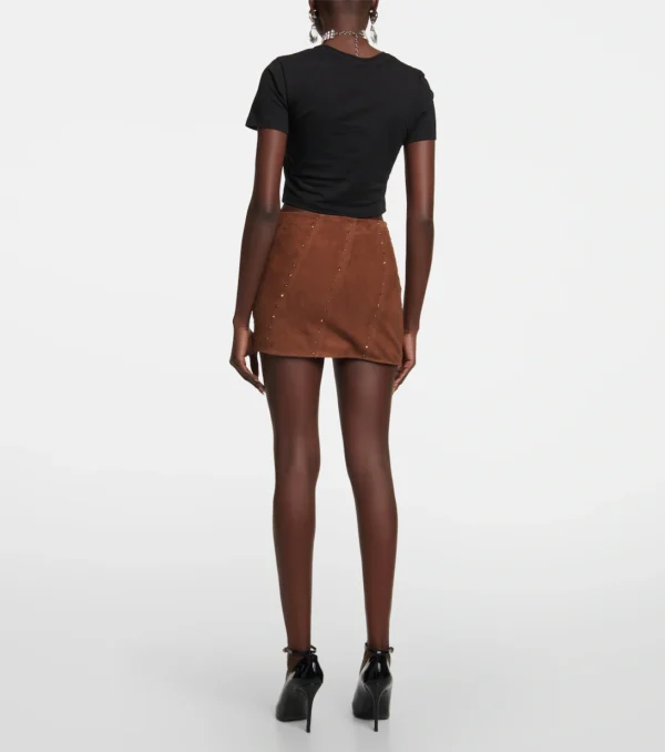 Women's Suede Leather Skirt
