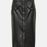 Women's Long Leather Skirt