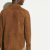 Brown Suede Men Shirt