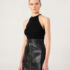 Women's Short Leather Skirt
