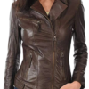 Women's Brown Leather Jacket