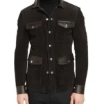 Men's Stylish Wardrobe Brown Suede Jacket