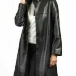 Women's Black Long Trench Coat